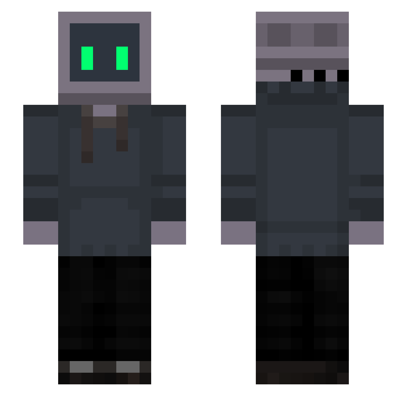 danya_idle Minecraft skin, front and back view