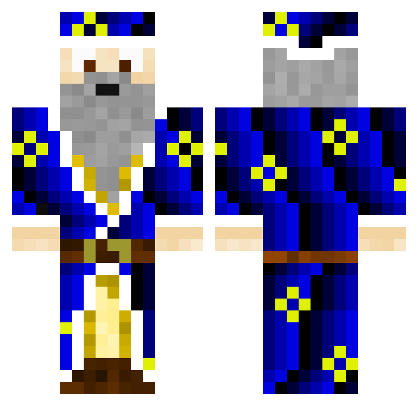 Bob_Smith1 Minecraft skin, front and back view
