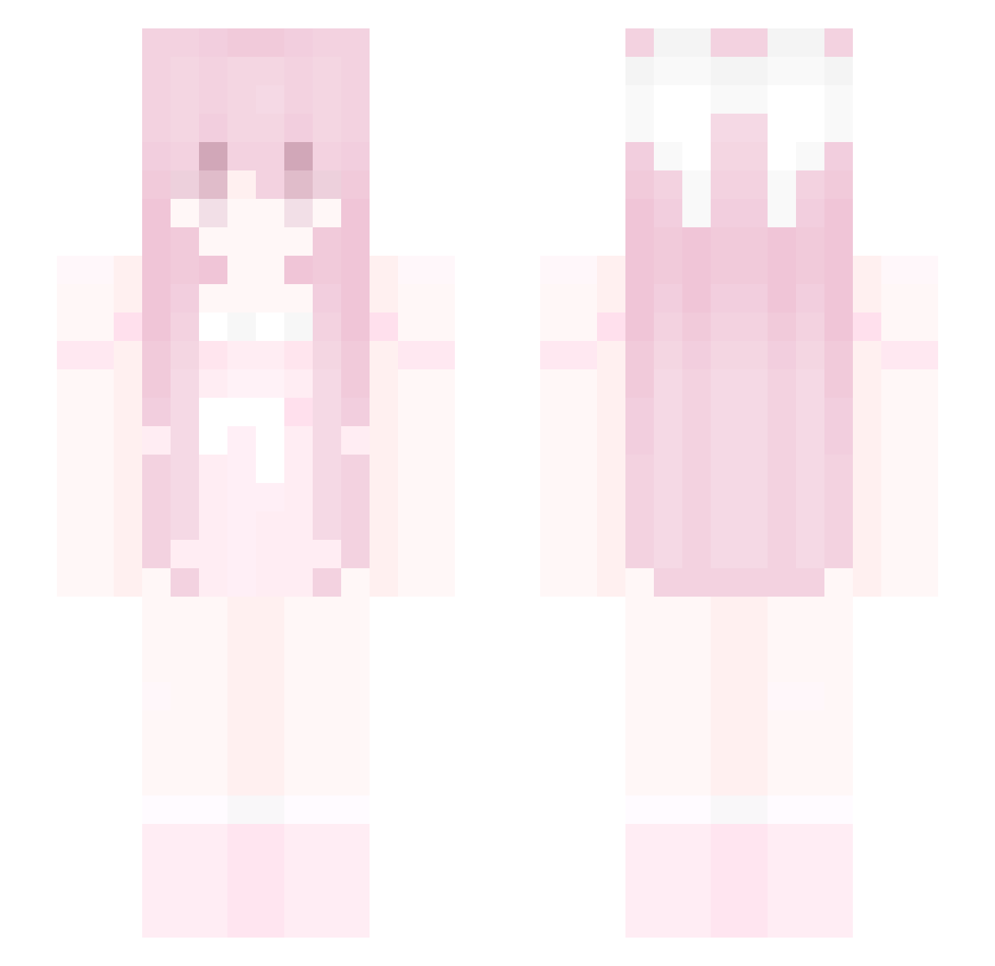 Lpme Minecraft skin, front and back view