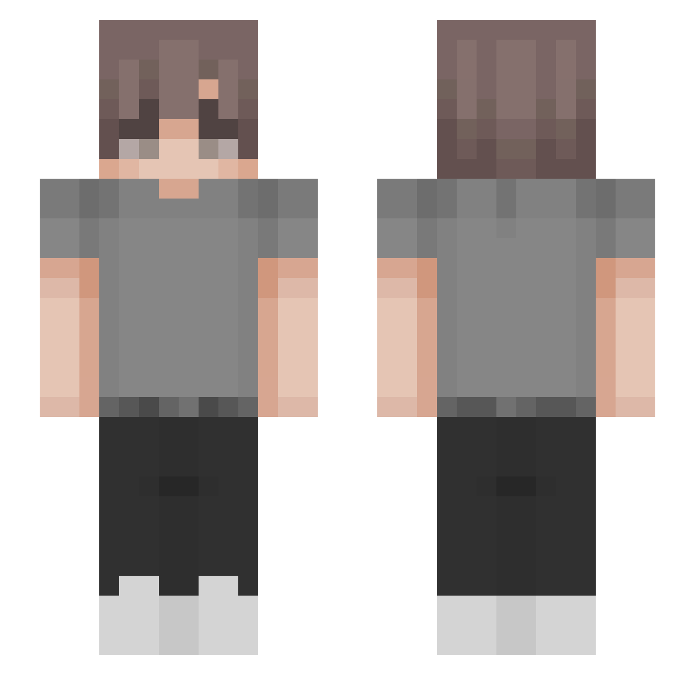 TH3reggie_man18 Minecraft skin, front and back view