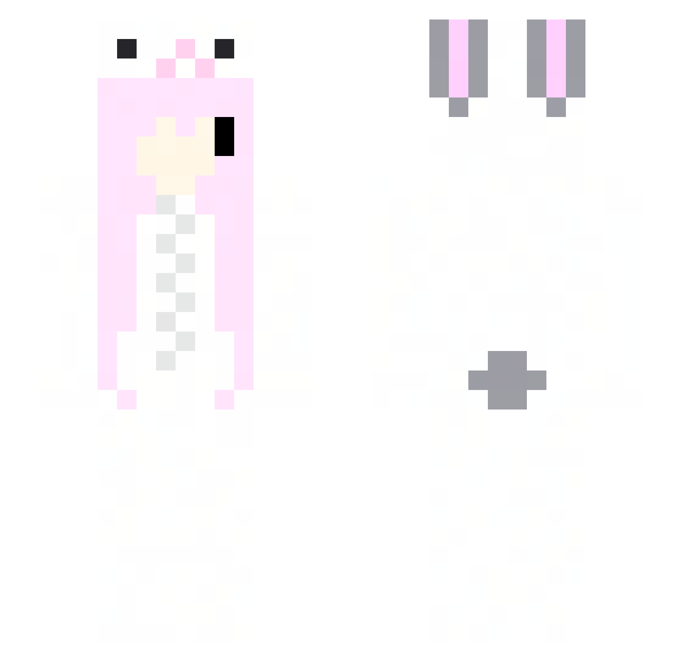 emah Minecraft skin, front and back view