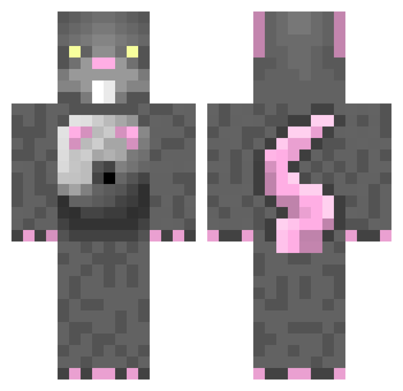 FatMouse_ Minecraft skin, front and back view