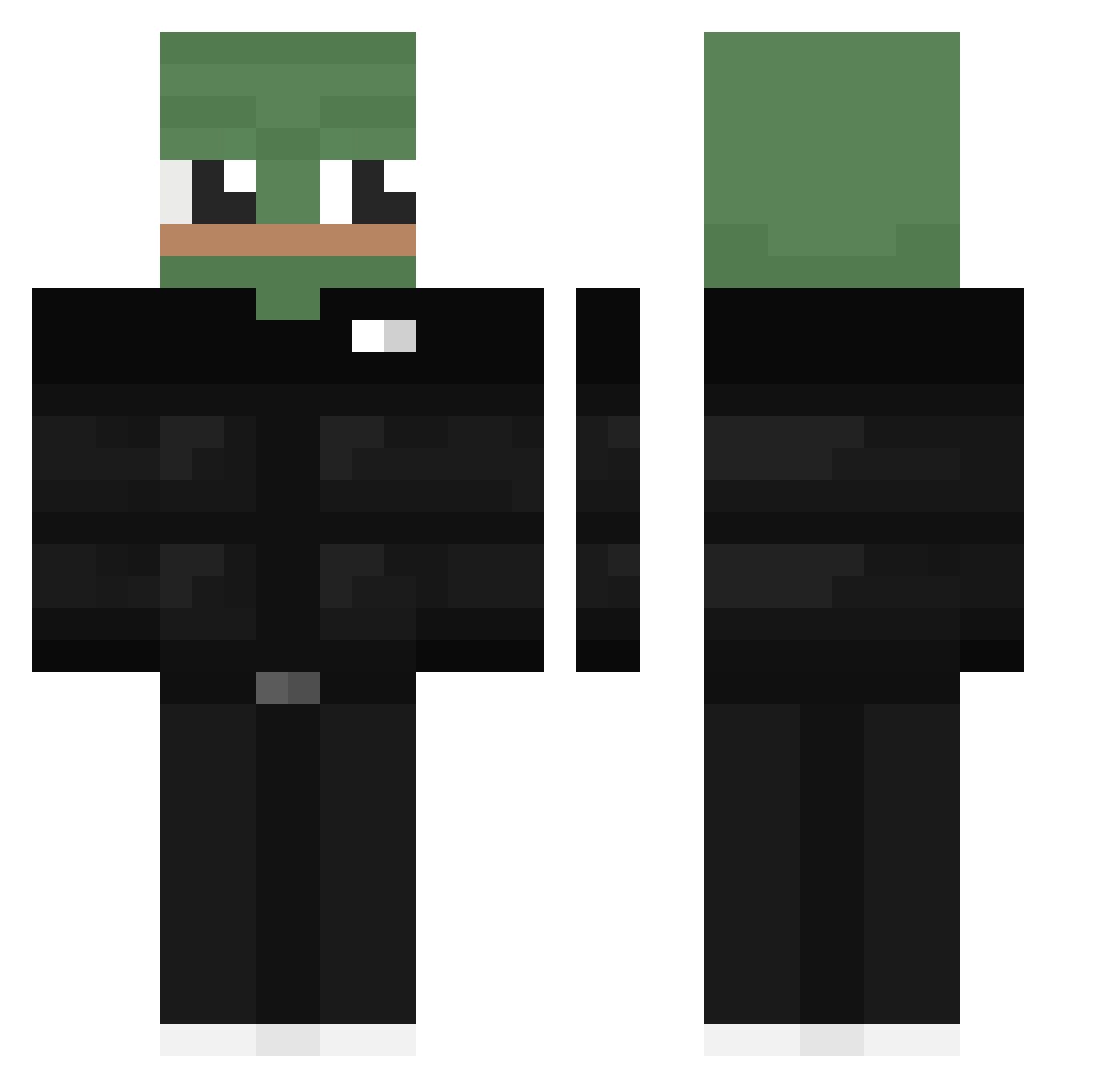 mikytom2 Minecraft skin, front and back view