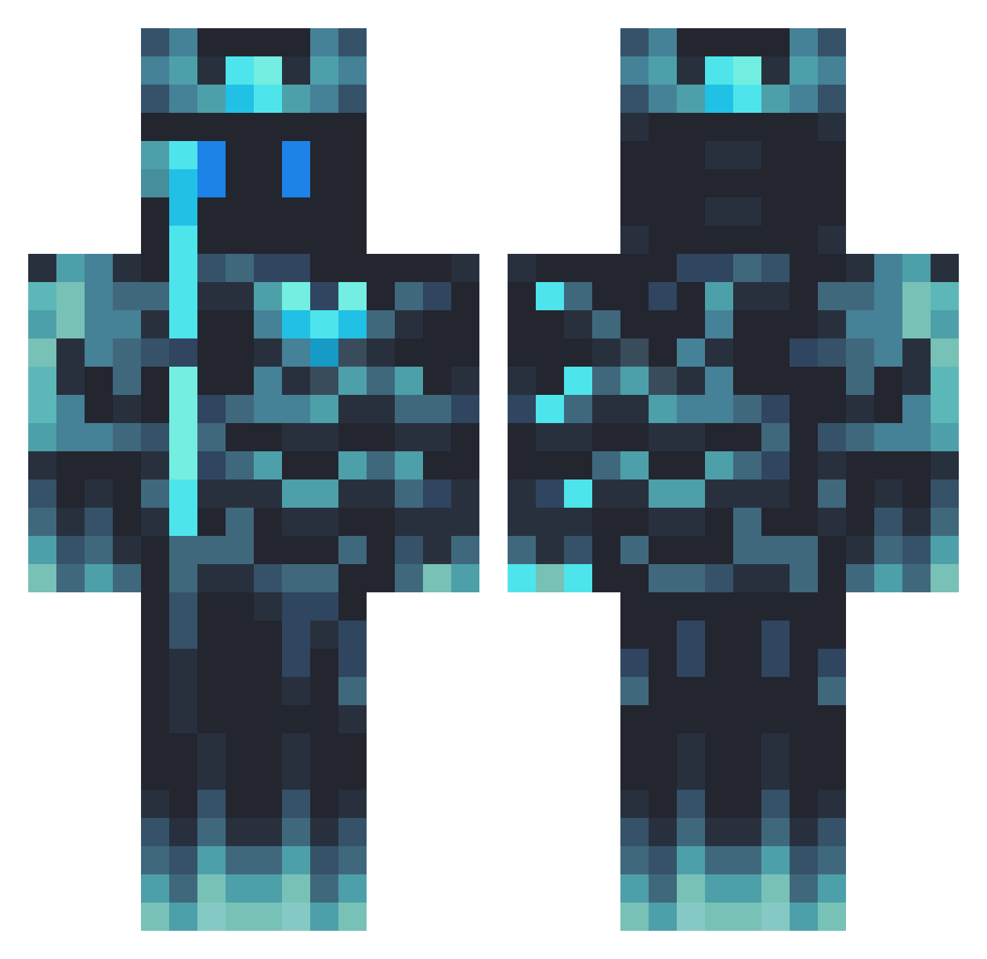 Pickle_Juices Minecraft skin, front and back view
