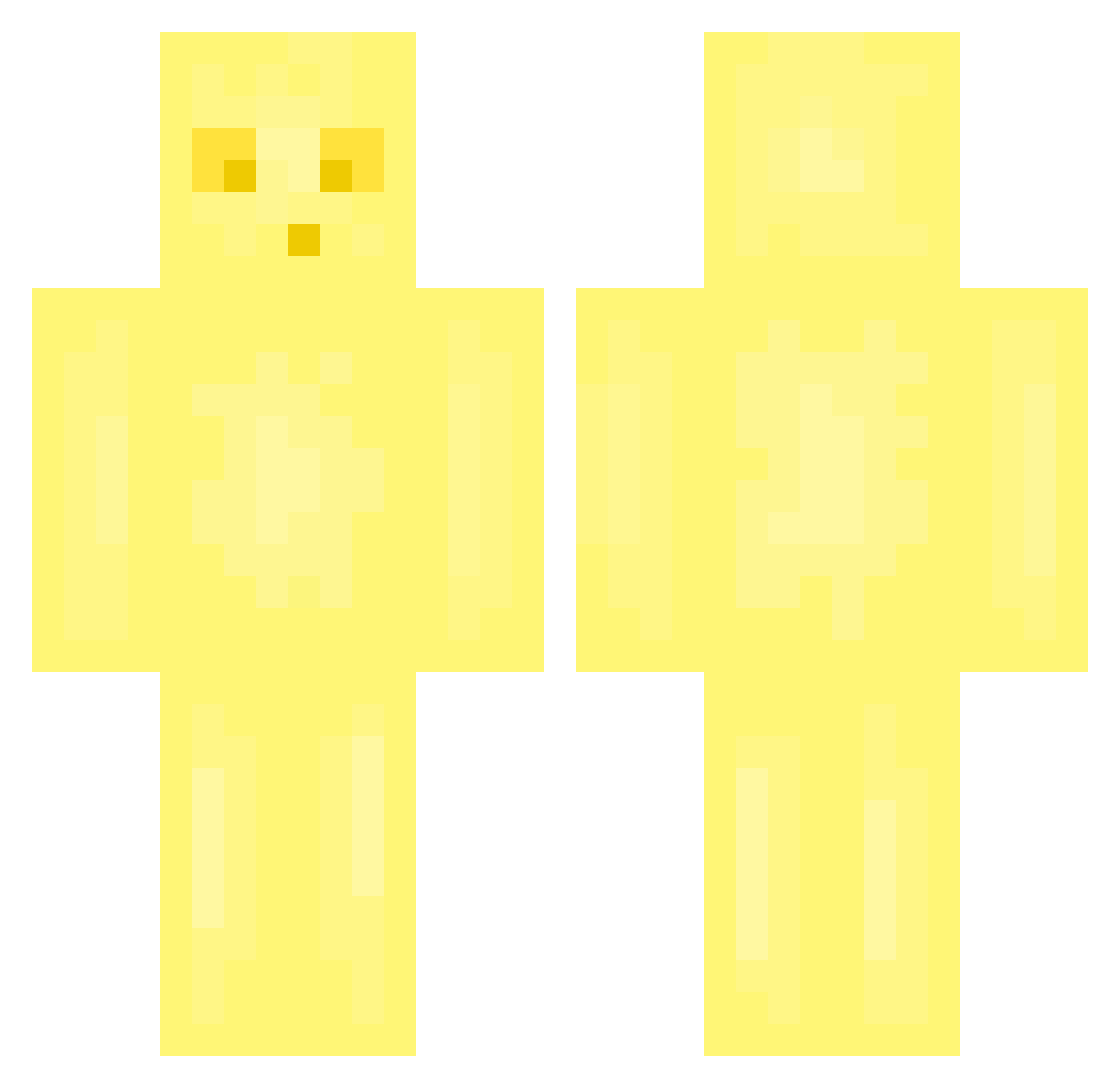 SirGame69 Minecraft skin, front and back view