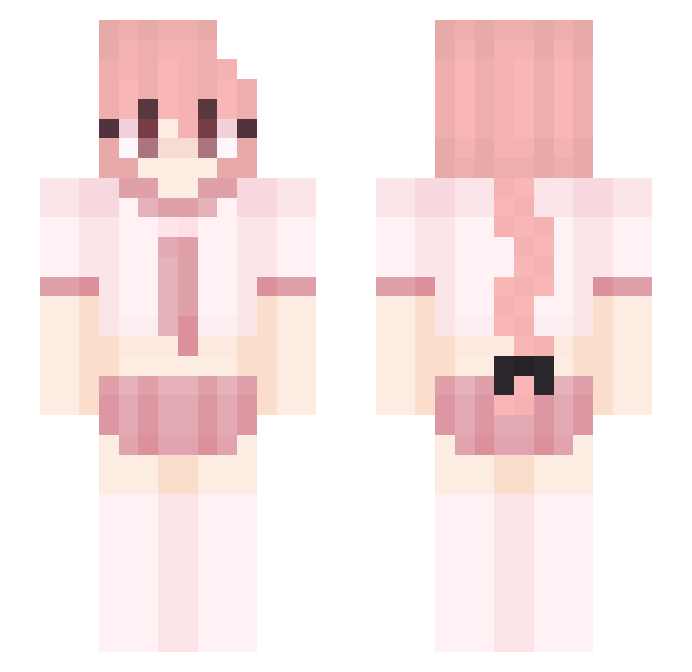 AllHopeIsGone541 Minecraft skin, front and back view
