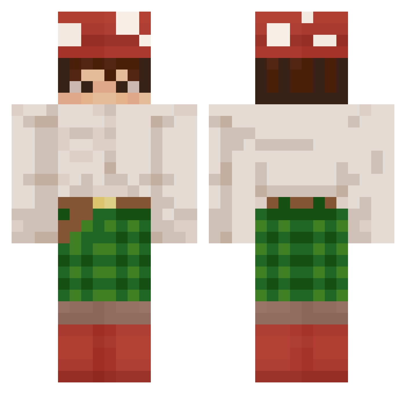 Tops_Gun Minecraft skin, front and back view