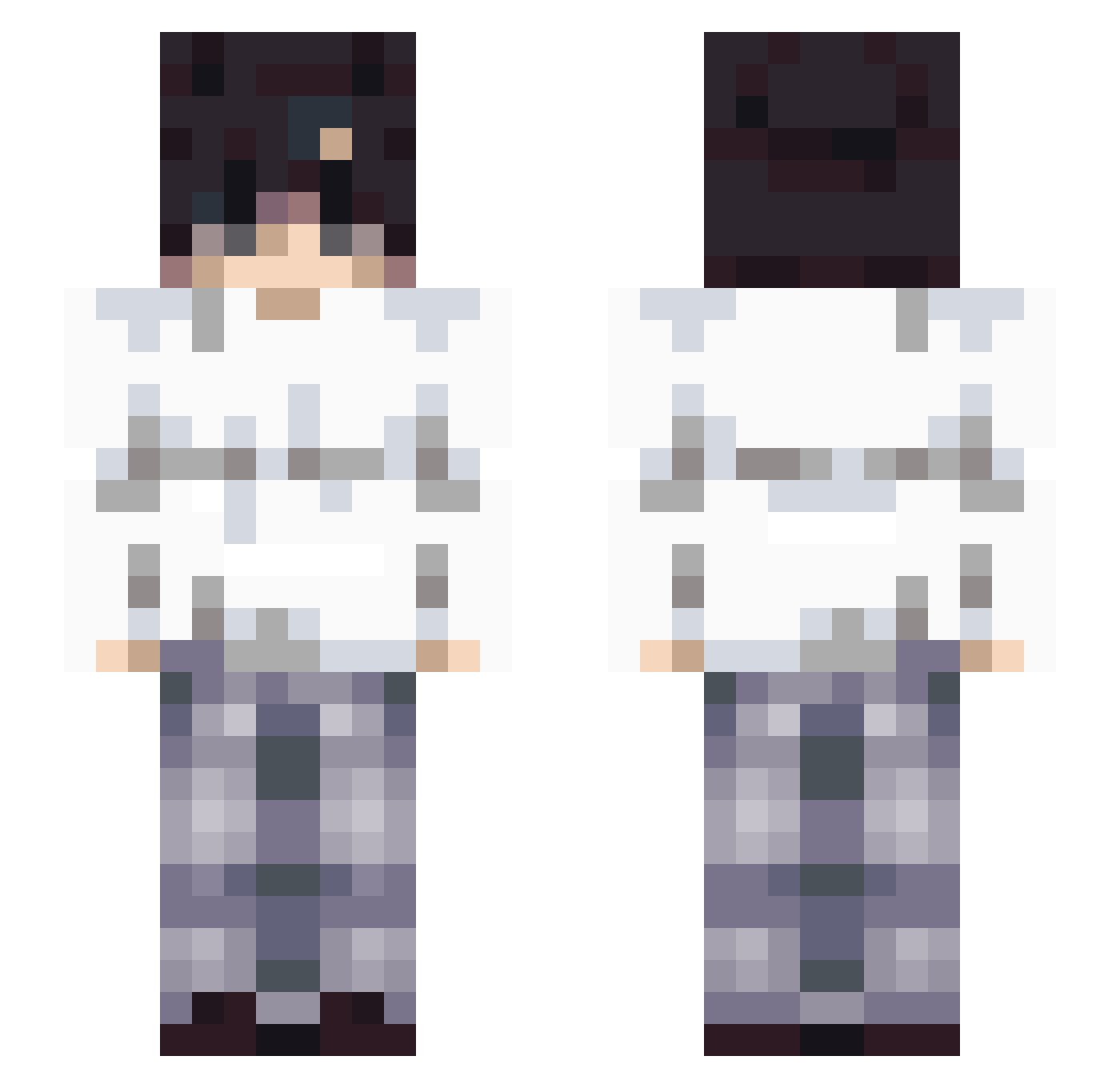 BiftHeinKnux Minecraft skin, front and back view
