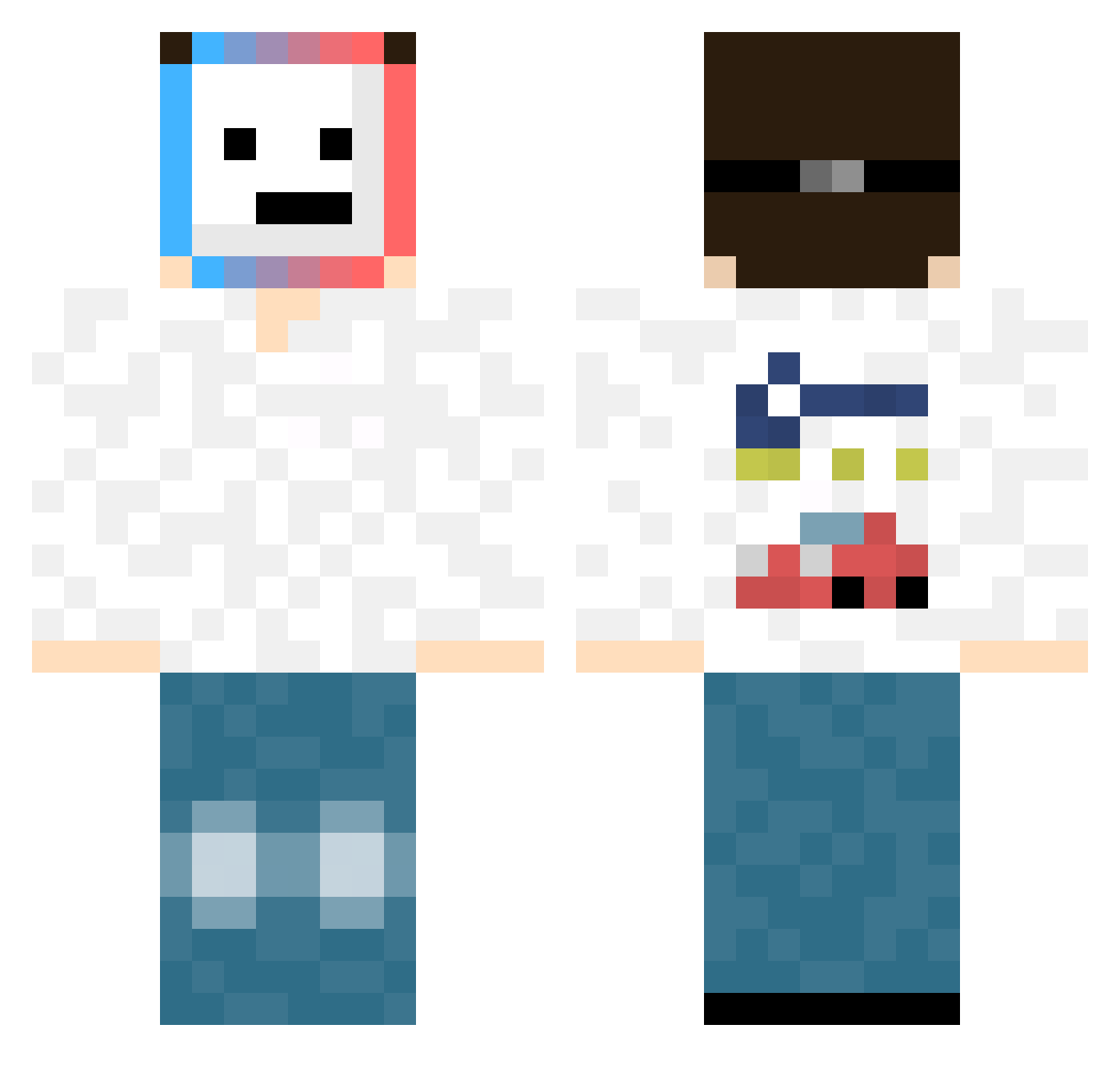 yamaaaaada Minecraft skin, front and back view