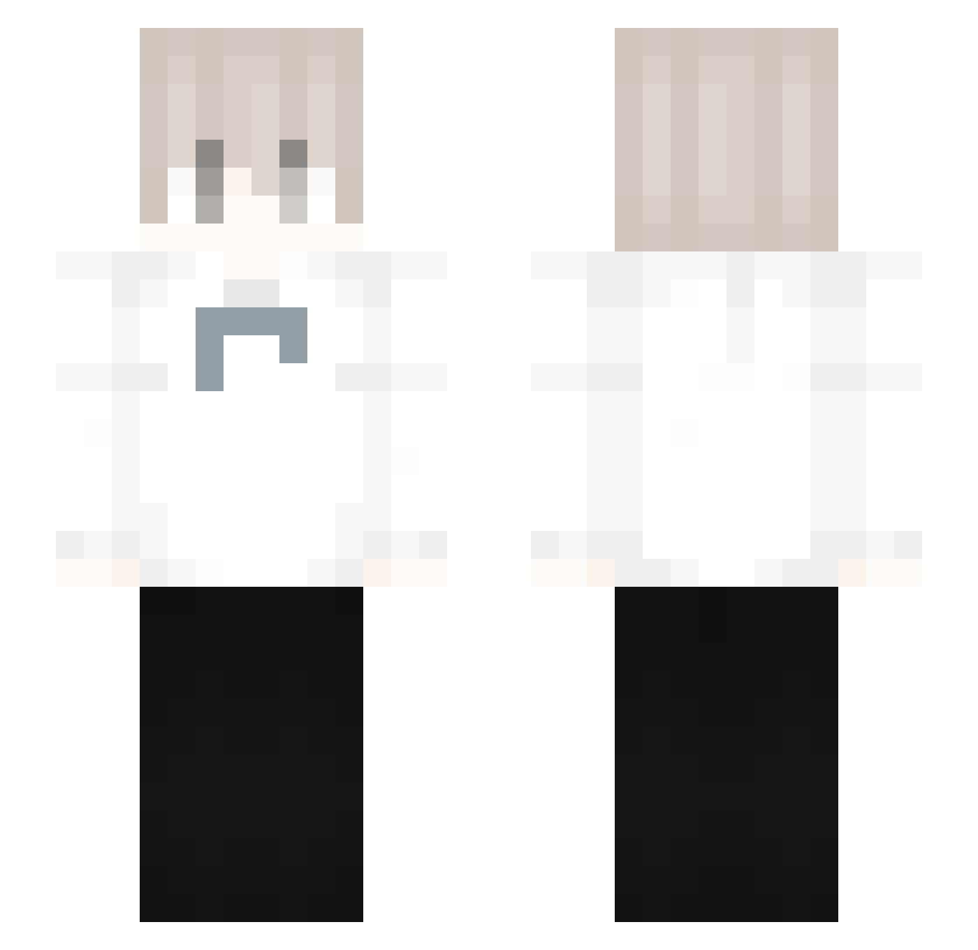 tacz Minecraft skin, front and back view