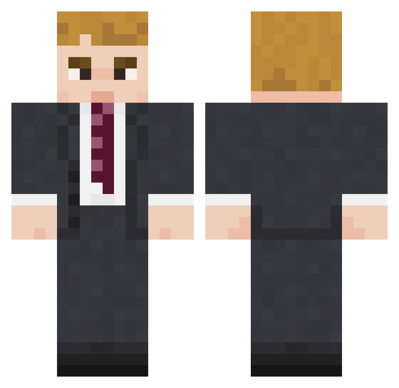 R_MPC Minecraft skin, front and back view