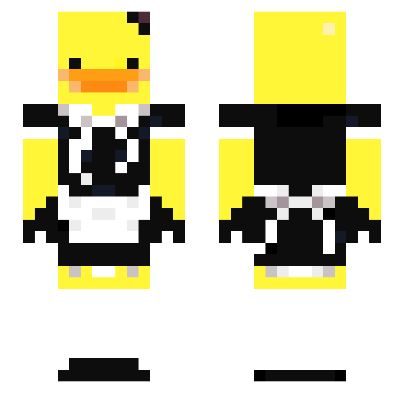 TotallyNot4ngel Minecraft skin, front and back view