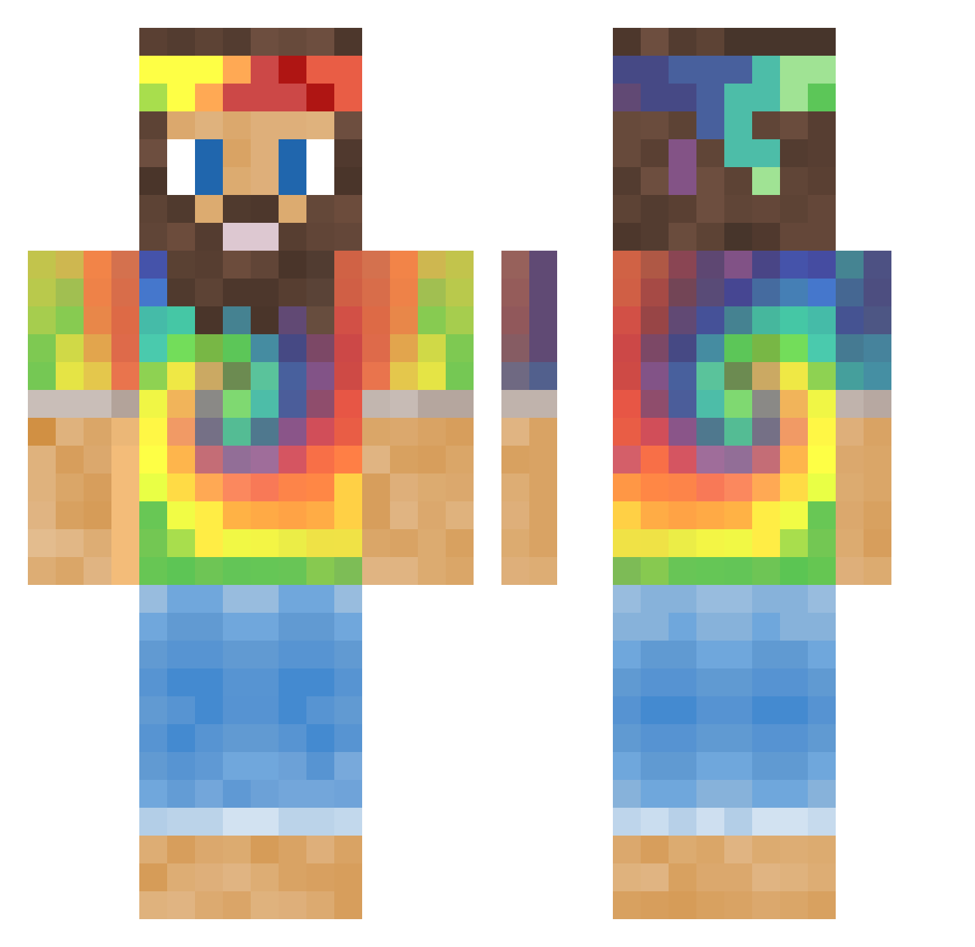 anthonym205 Minecraft skin, front and back view