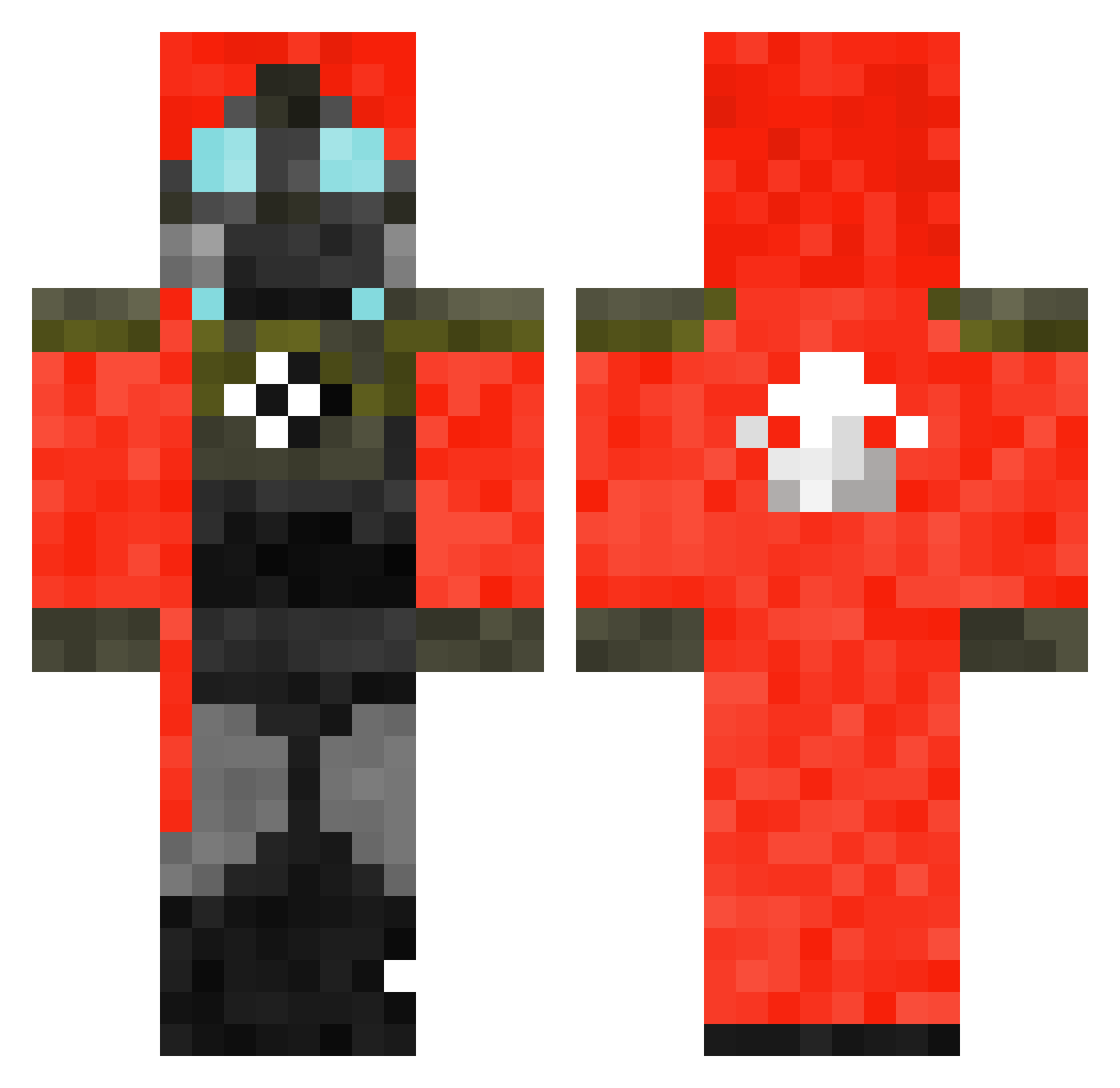 calamityjanemar Minecraft skin, front and back view