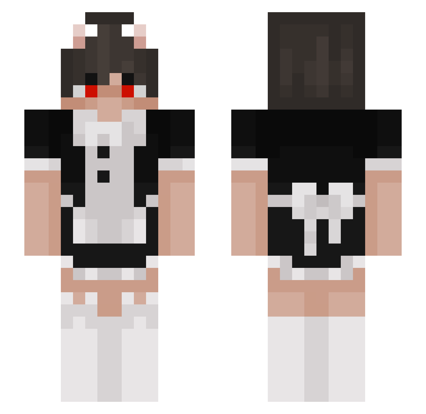 MyMateToldMe Minecraft skin, front and back view