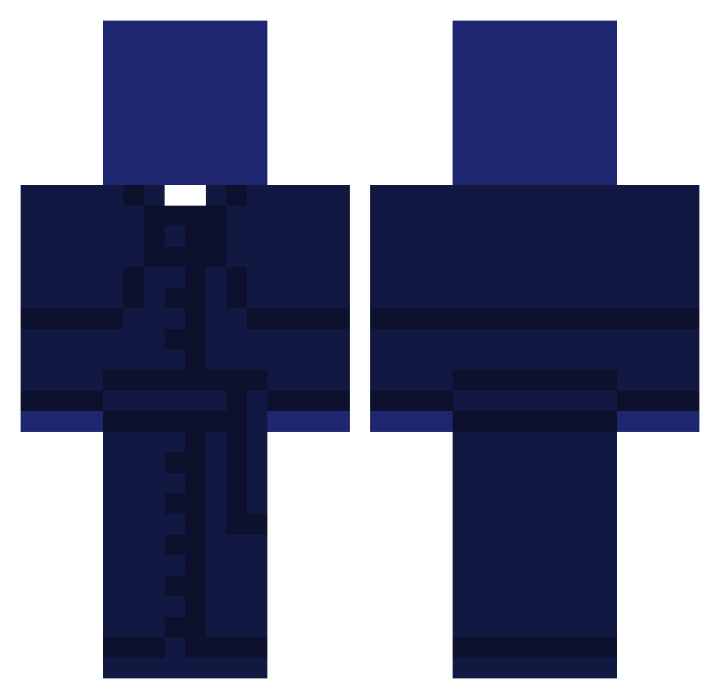 NKX_HKX Minecraft skin, front and back view
