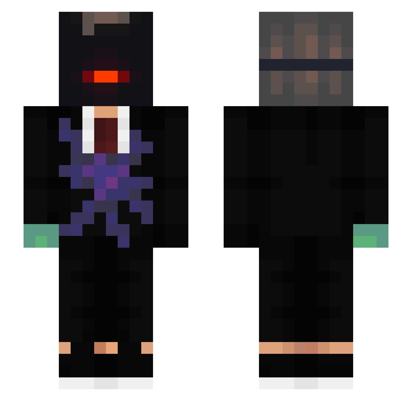 _Xolgan_ Minecraft skin, front and back view