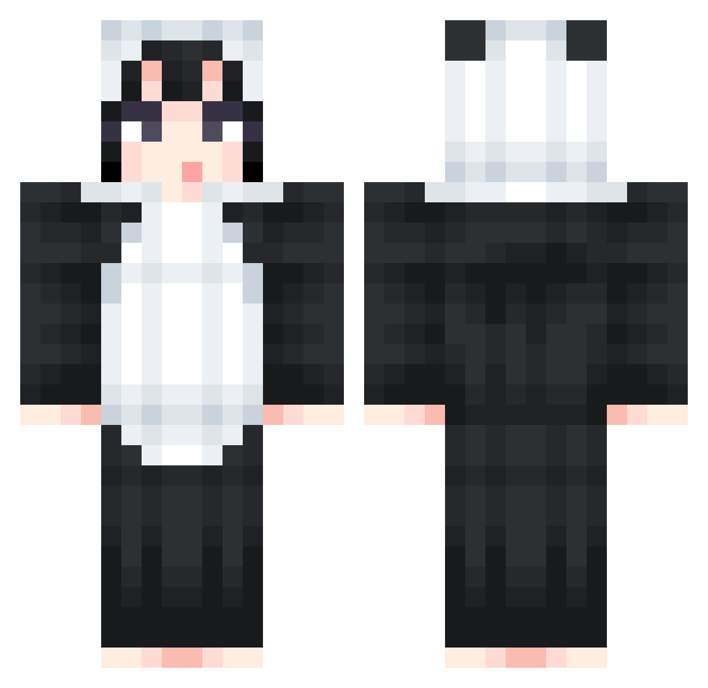 JK_JaeKyun Minecraft skin, front and back view