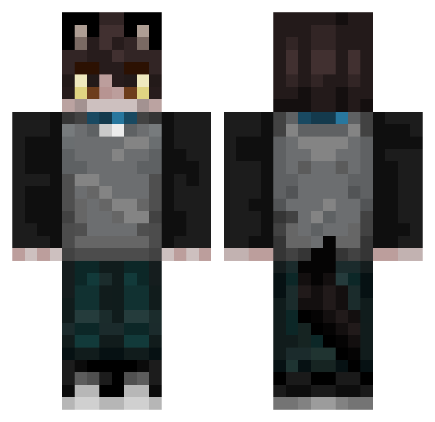 _Atimus_ Minecraft skin, front and back view