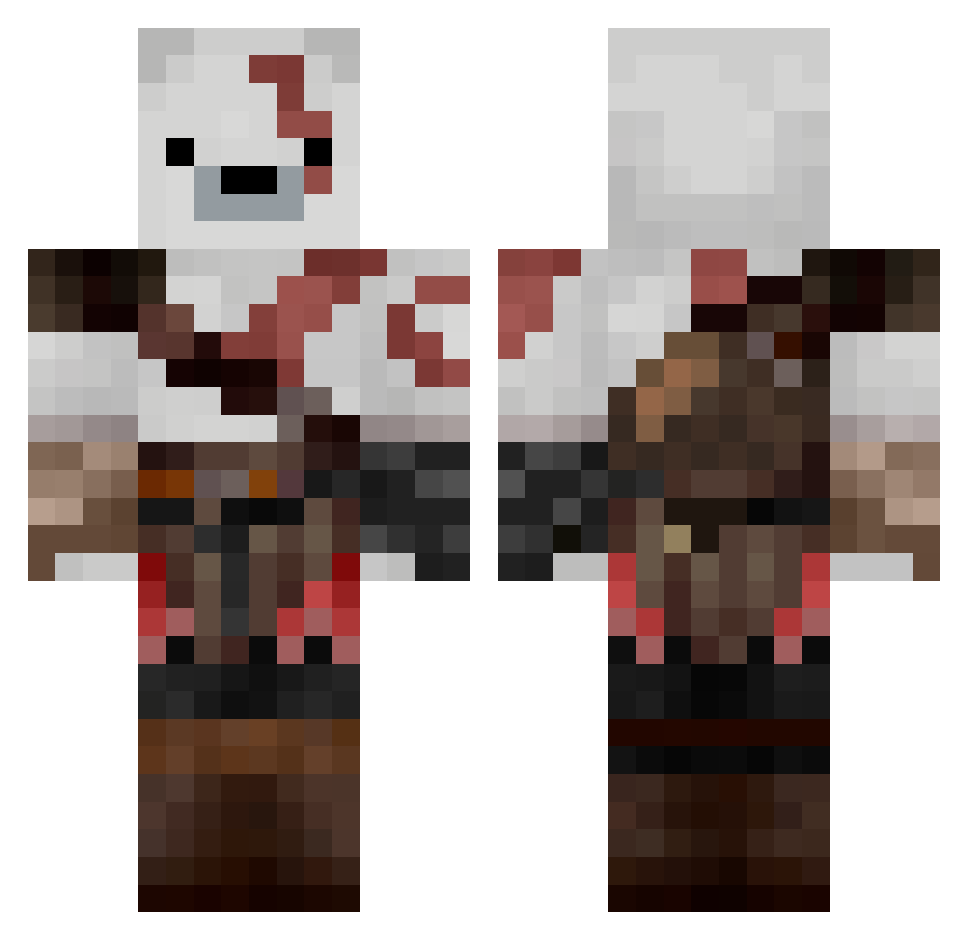 KodiakMathias Minecraft skin, front and back view