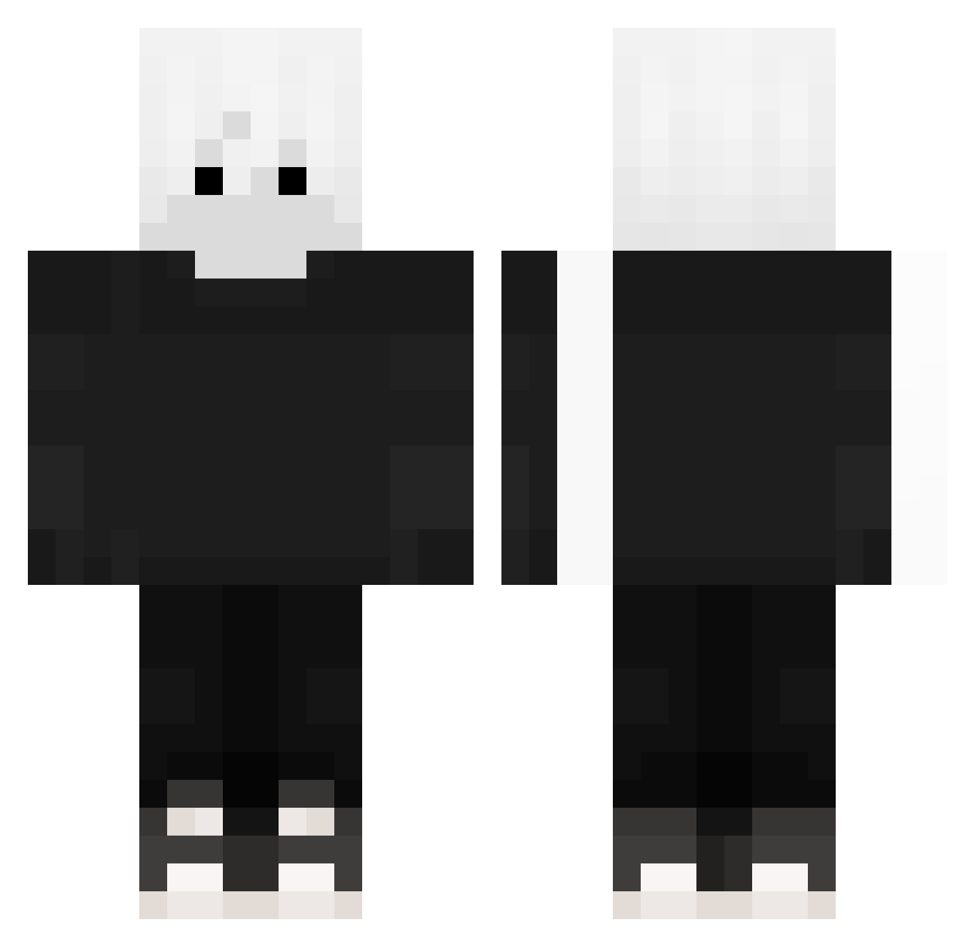 ashadder123 Minecraft skin, front and back view