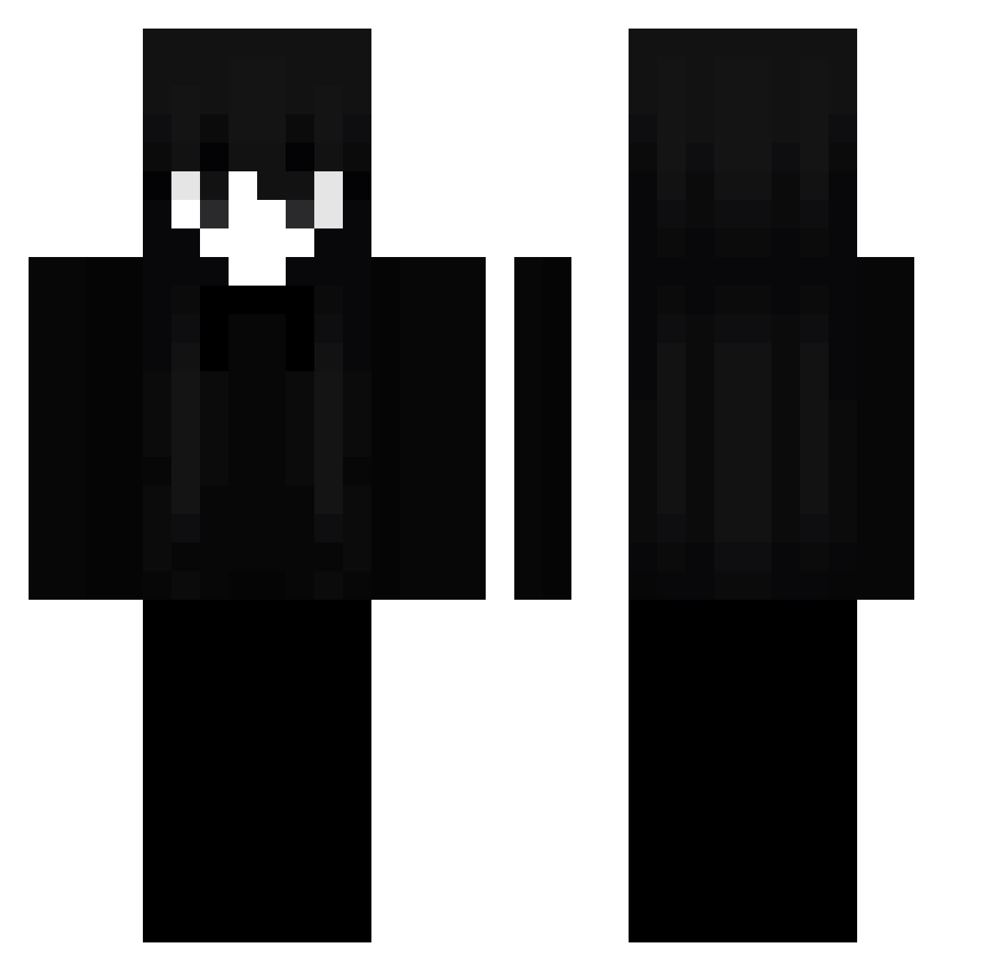 IronSquirrel35 Minecraft skin, front and back view