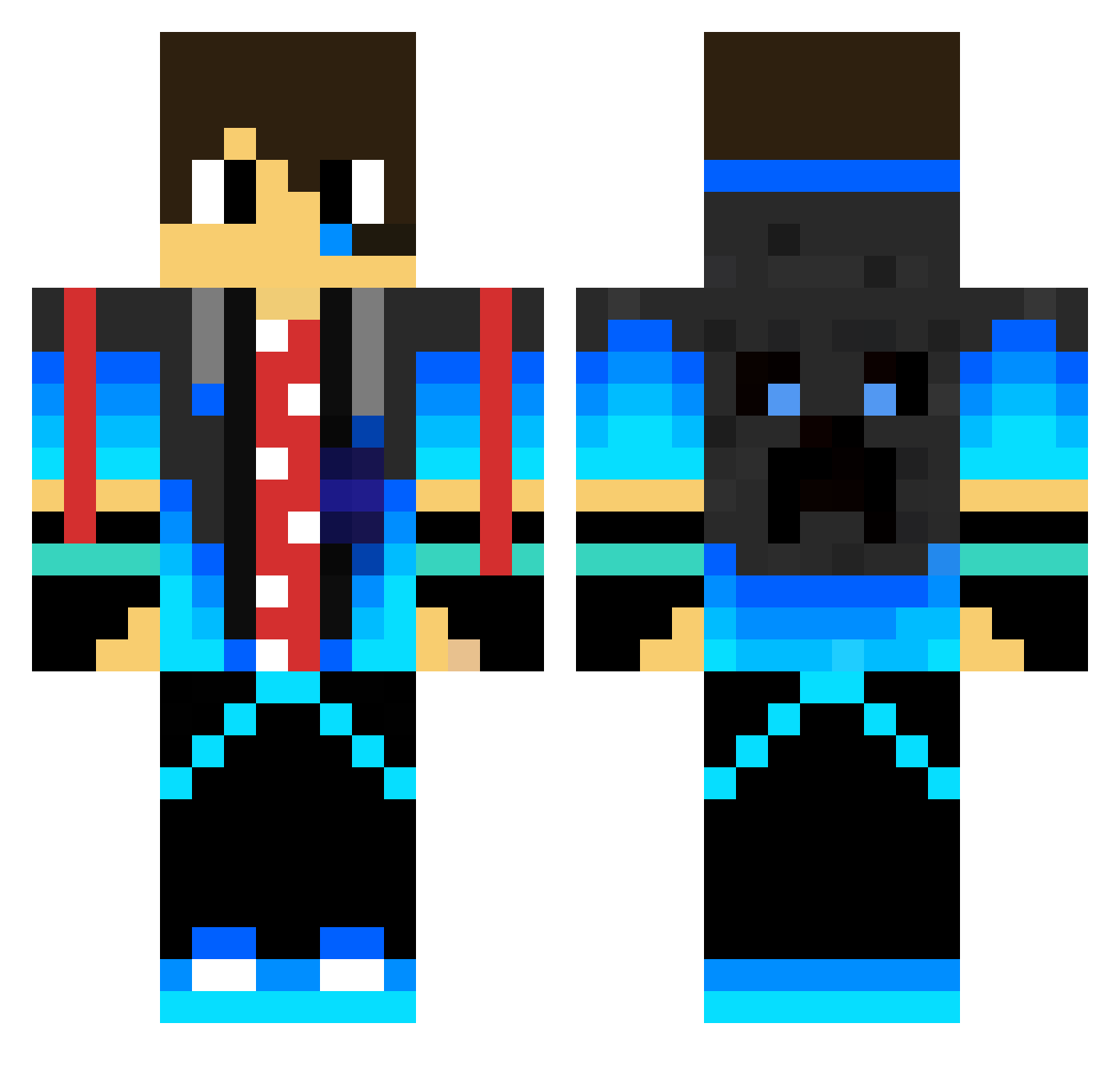 SimonRemsik Minecraft skin, front and back view