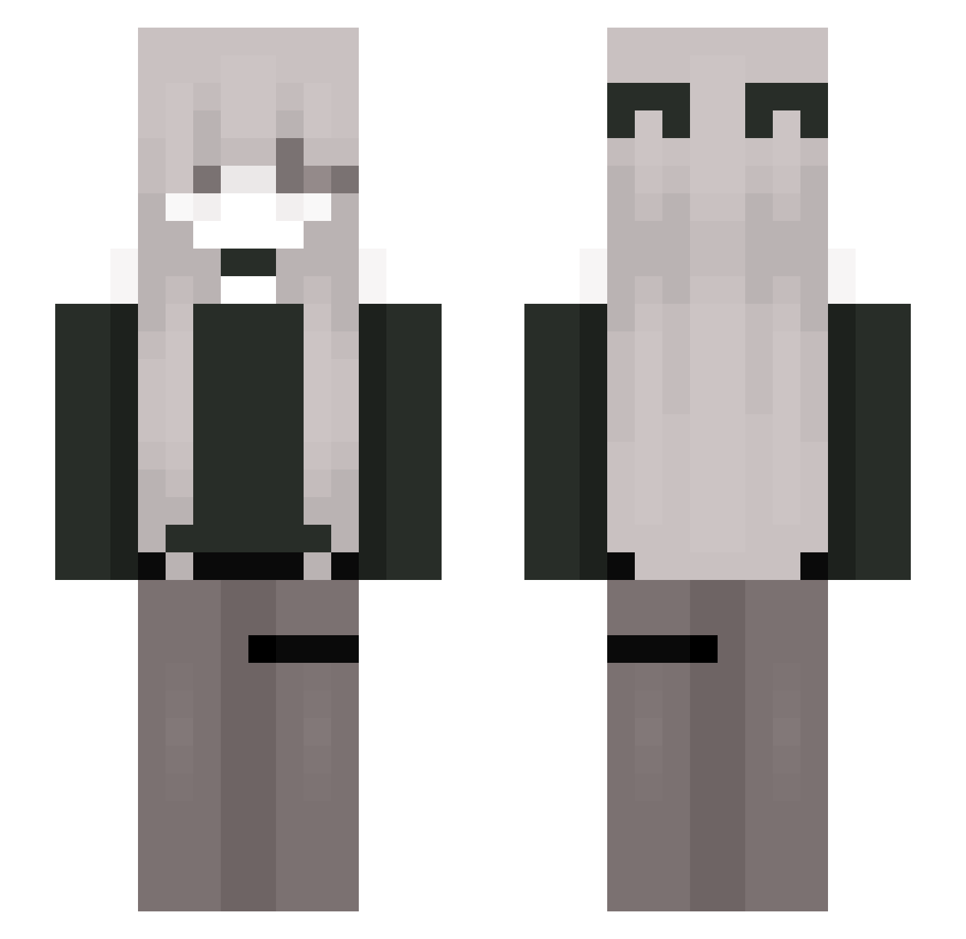 xgdjl Minecraft skin, front and back view
