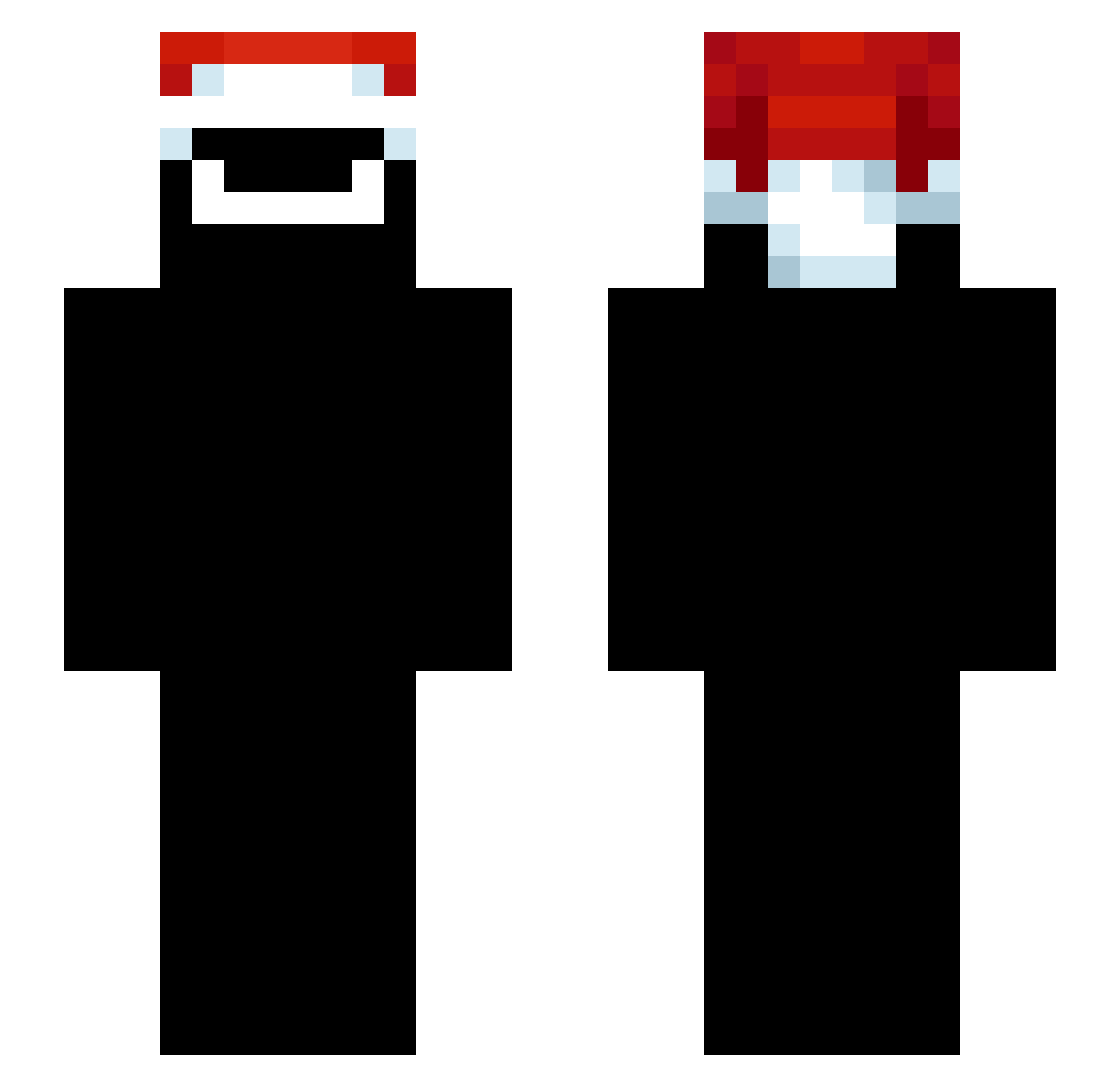 lukexz17 Minecraft skin, front and back view