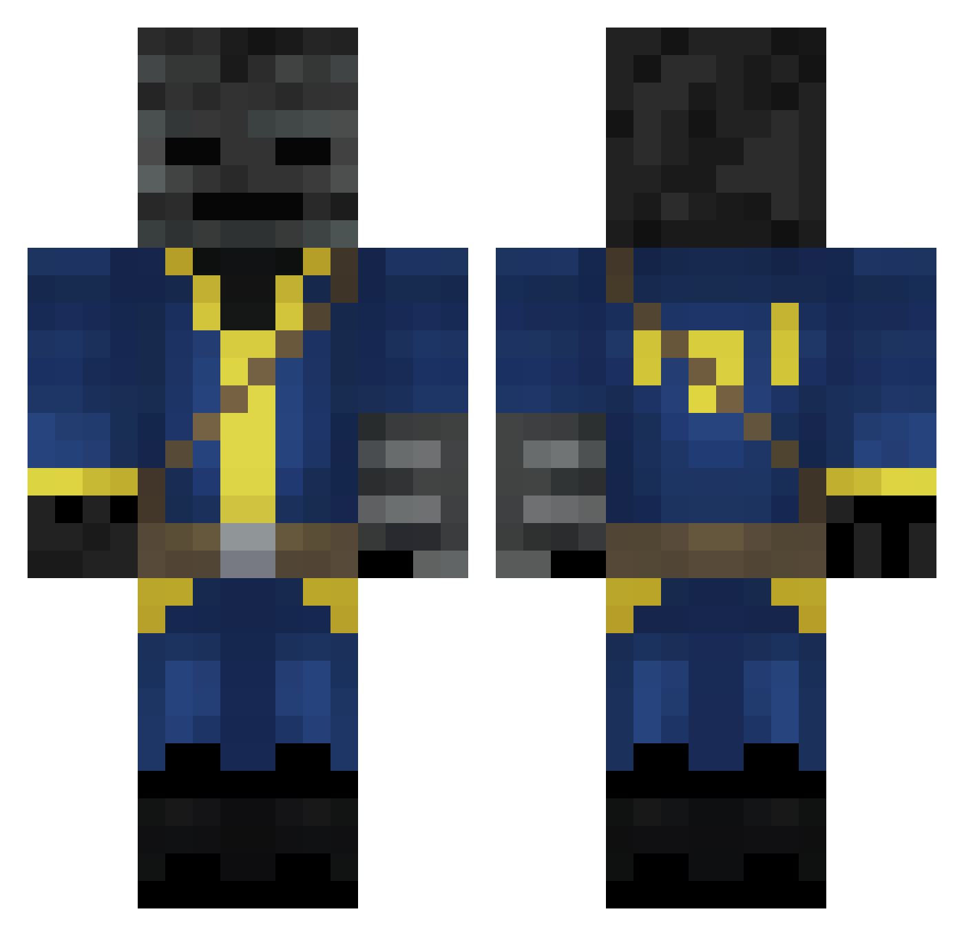 karlmp333 Minecraft skin, front and back view