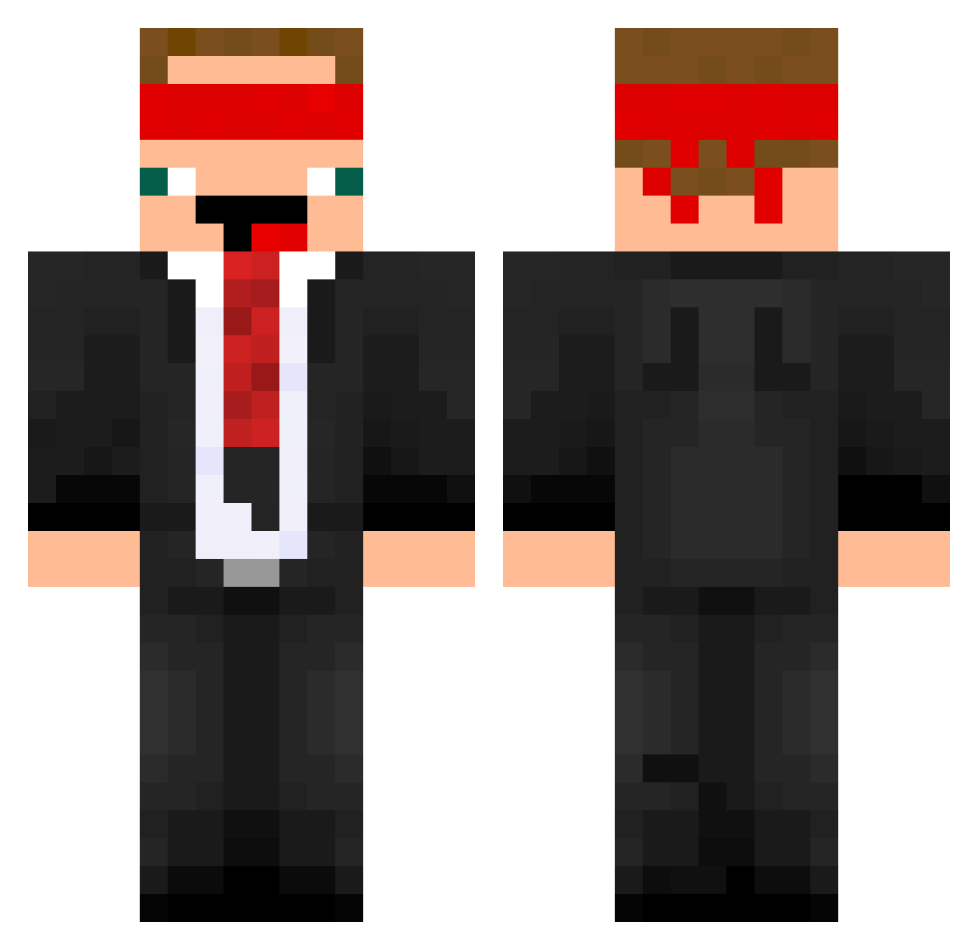 syriakary Minecraft skin, front and back view