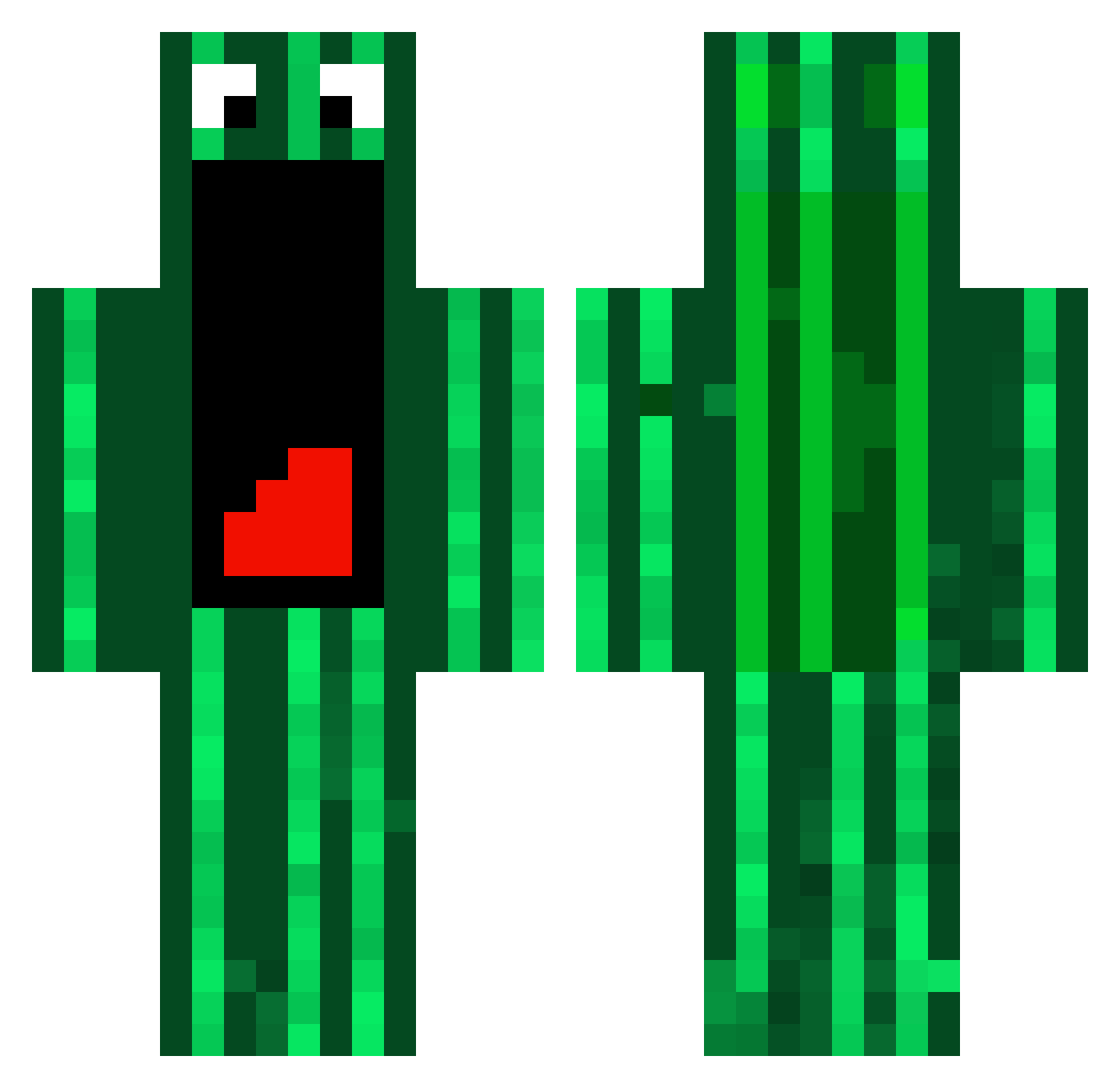 N3thER_ Minecraft skin, front and back view