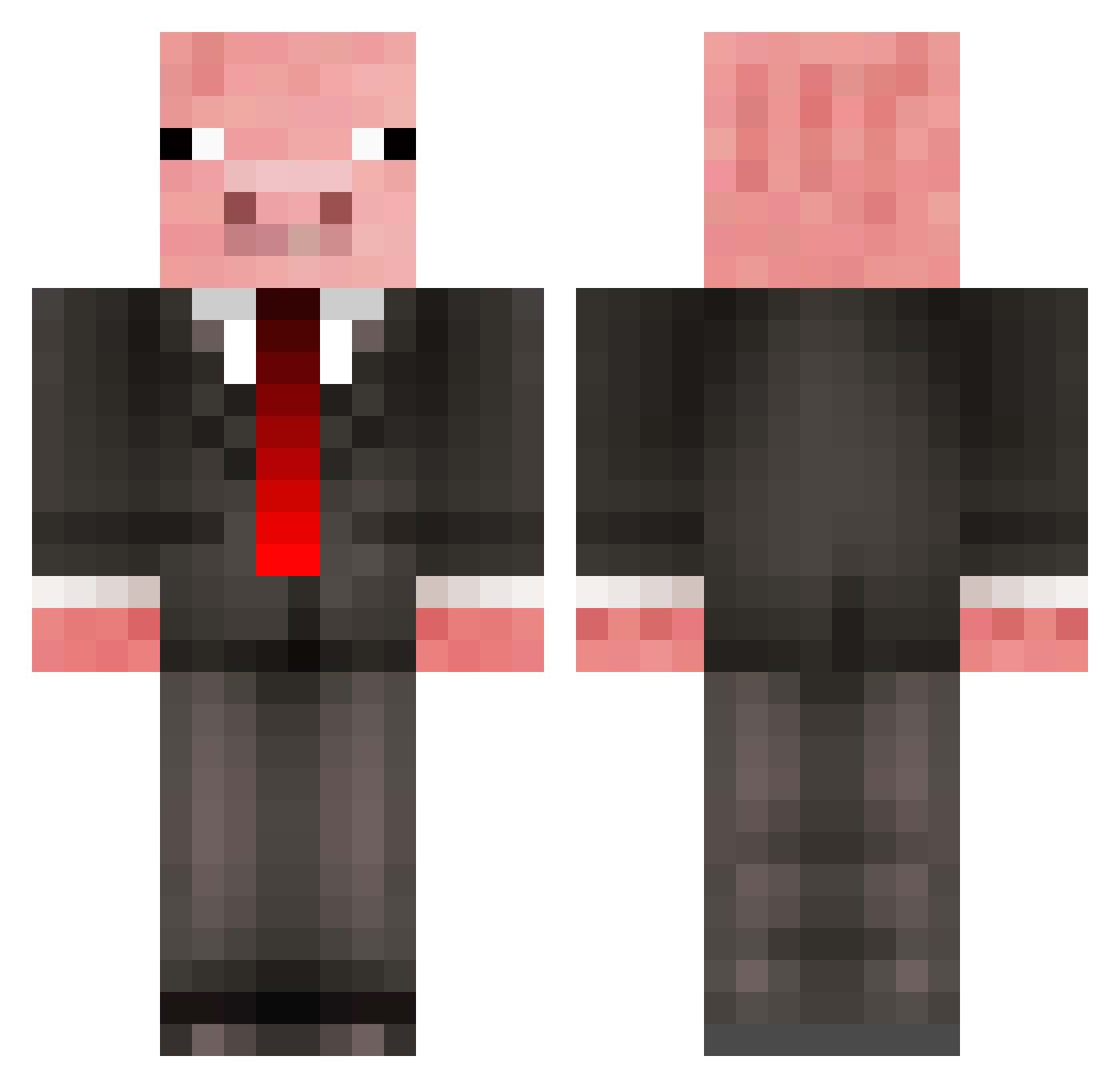 SH1LOFI Minecraft skin, front and back view