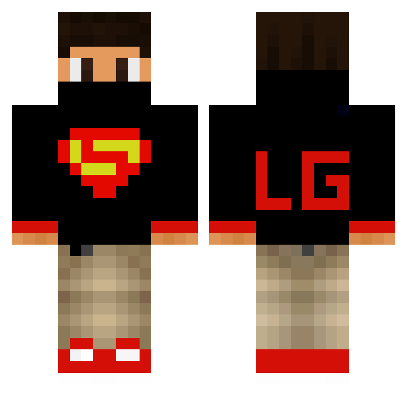 vepapelaa Minecraft skin, front and back view