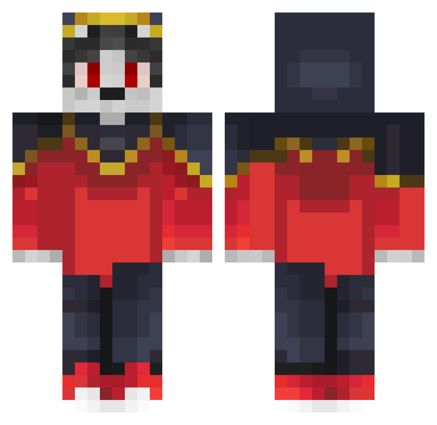 Darky_Darling Minecraft skin, front and back view