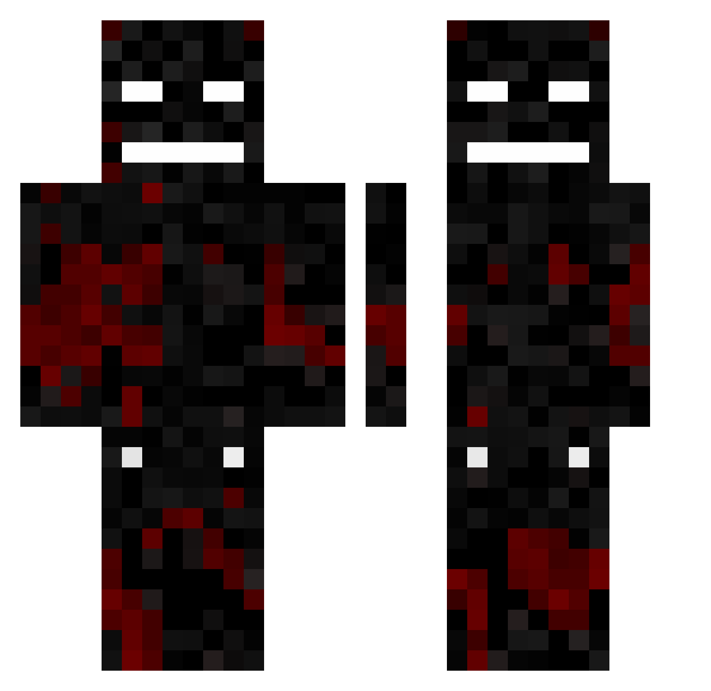 Karde50 Minecraft skin, front and back view