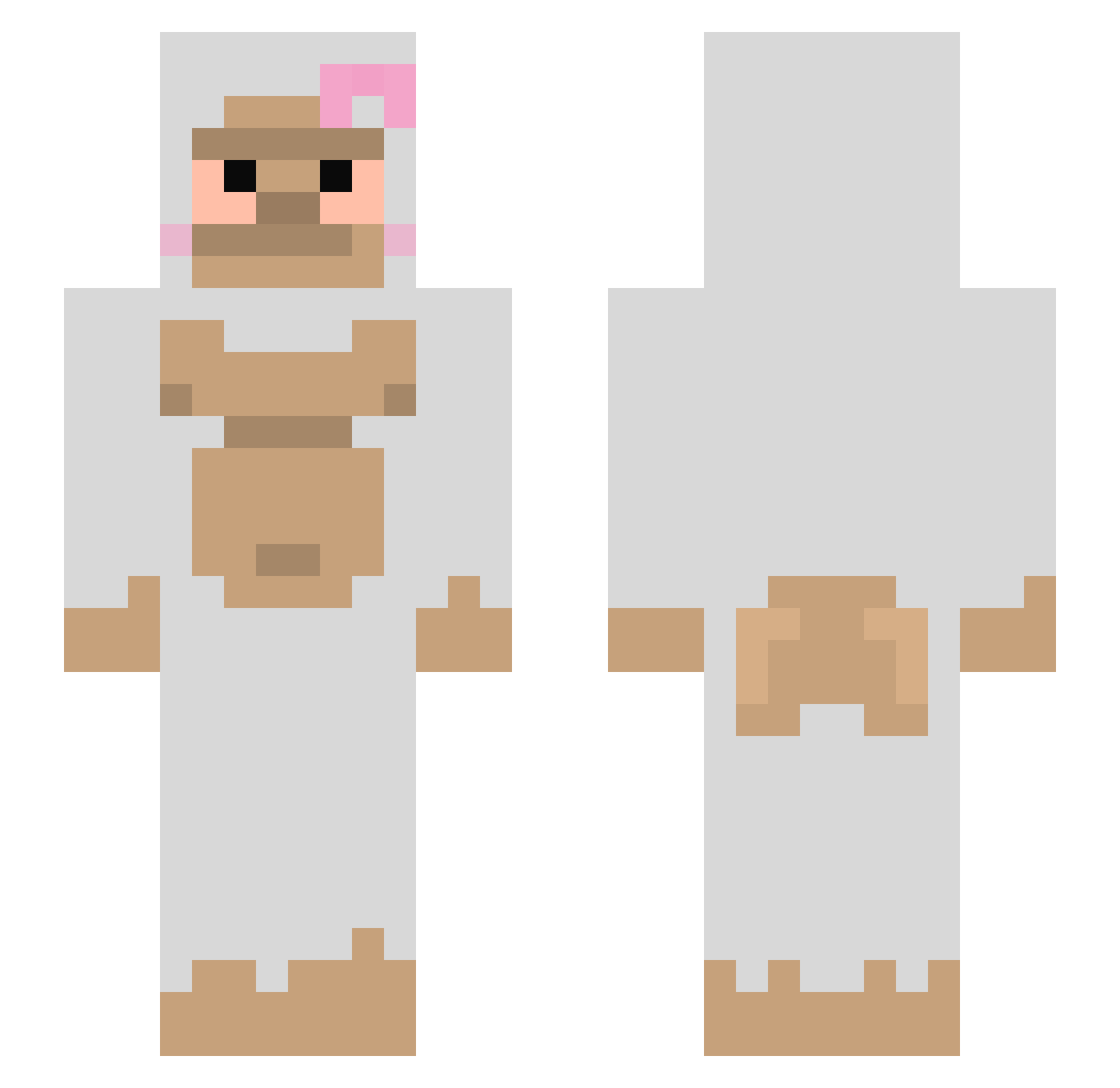 iheartcopia Minecraft skin, front and back view