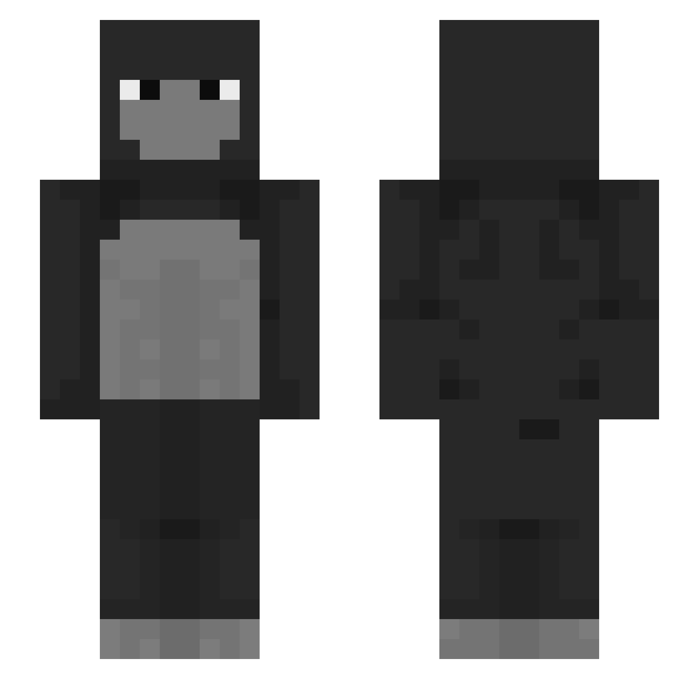 xRandy Minecraft skin, front and back view