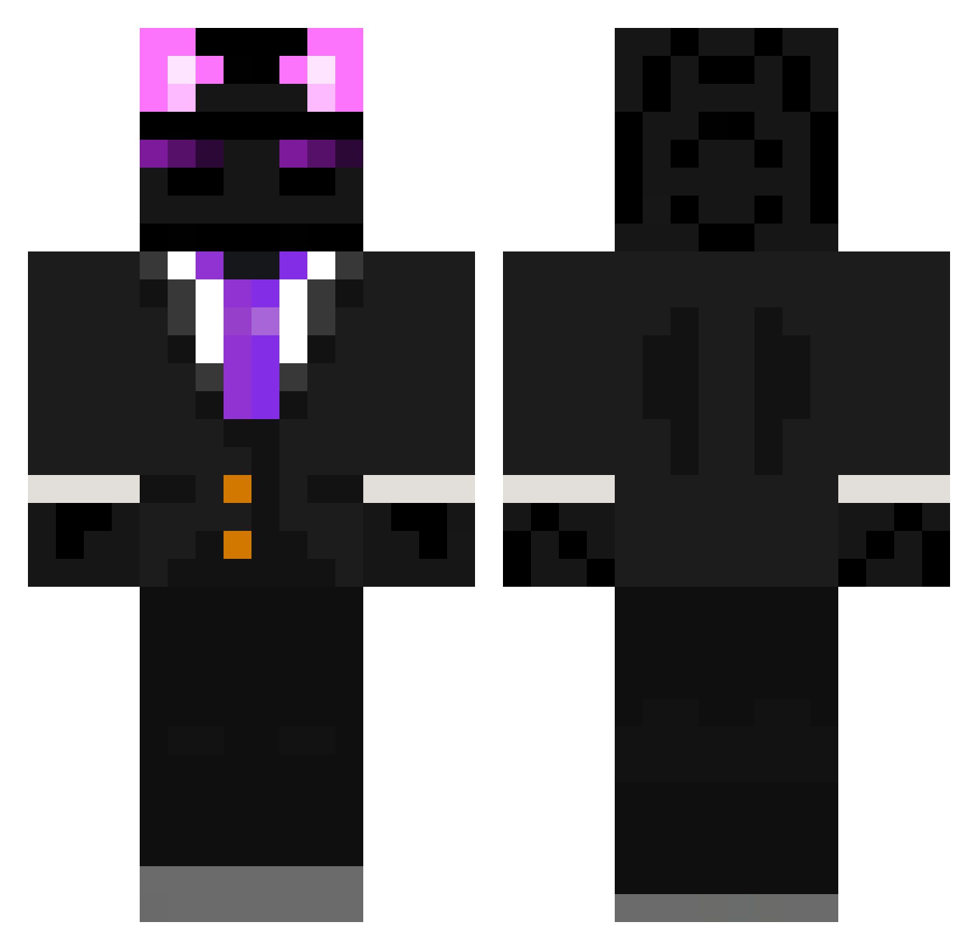 THAHMID Minecraft skin, front and back view