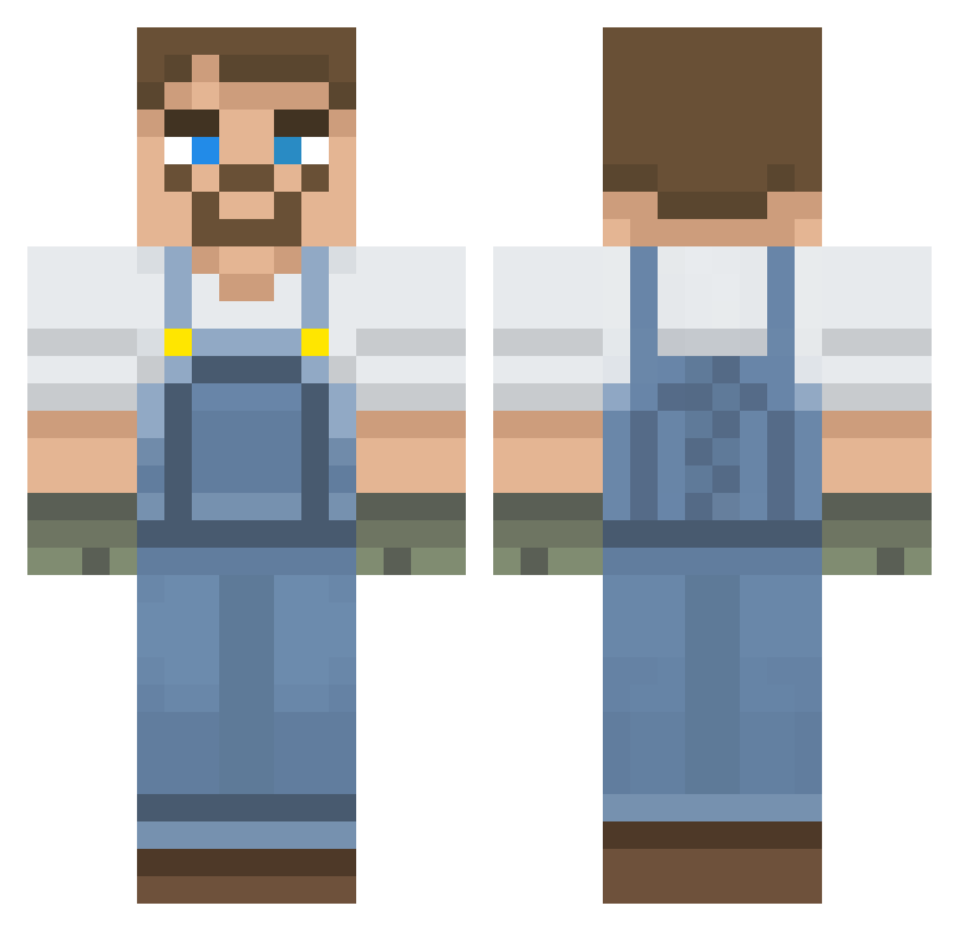 yungcaprisun Minecraft skin, front and back view