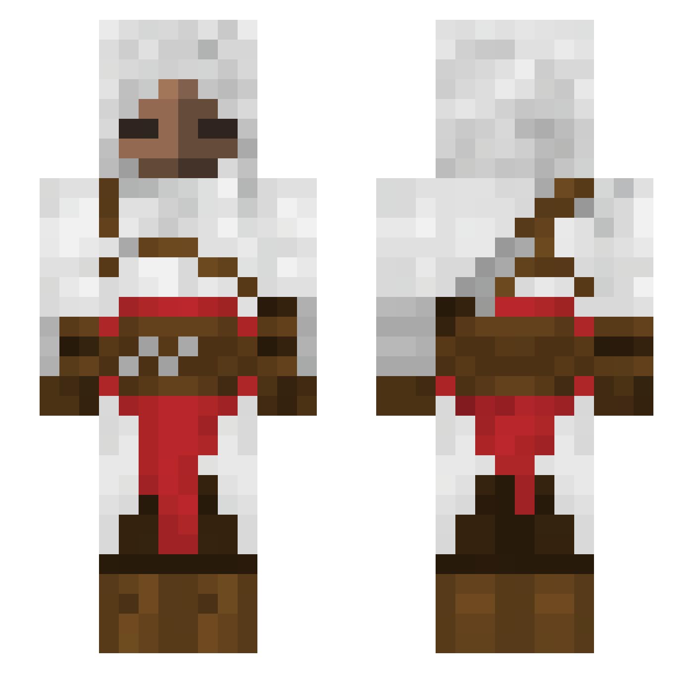 tsipis Minecraft skin, front and back view