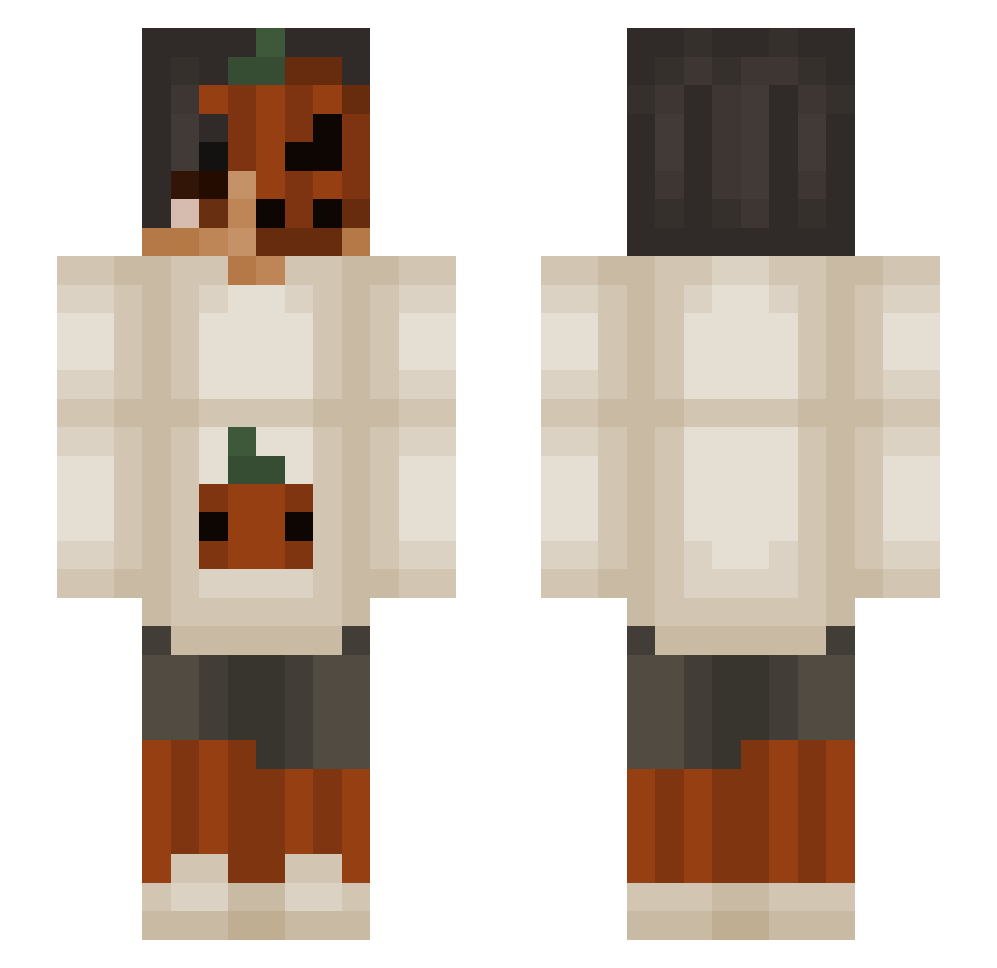 star123456774 Minecraft skin, front and back view
