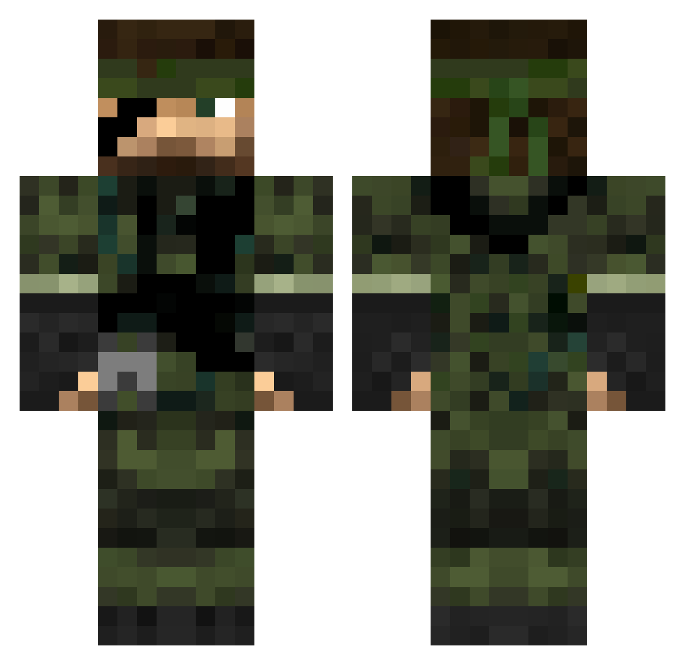 Vasya_Dortmund Minecraft skin, front and back view