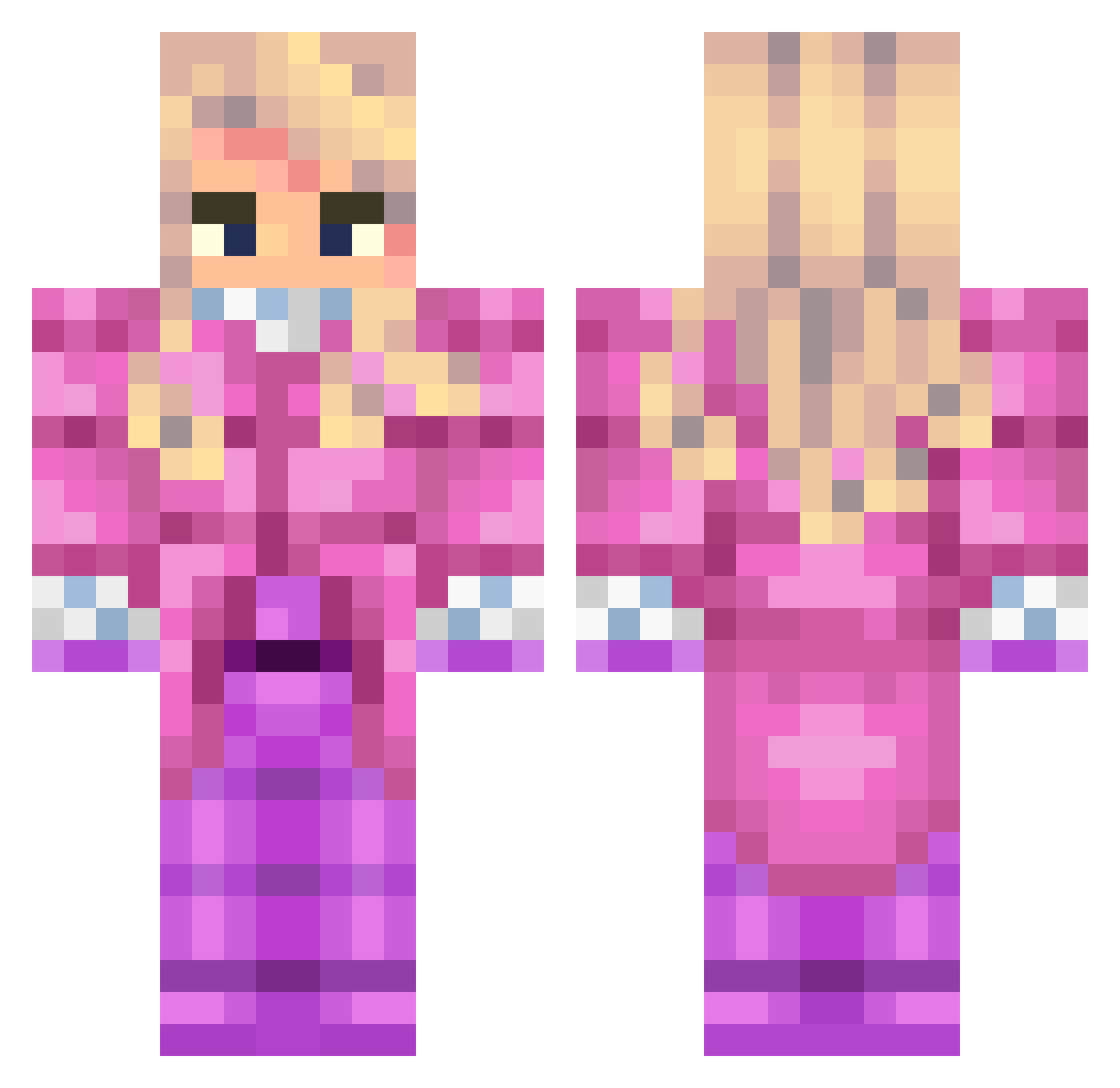 cyprianknapinski Minecraft skin, front and back view