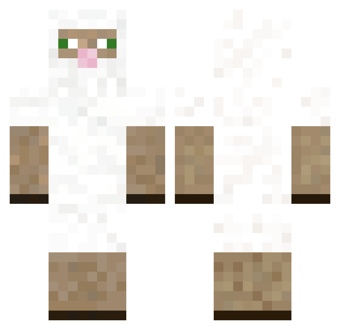 Spxce_s Minecraft skin, front and back view