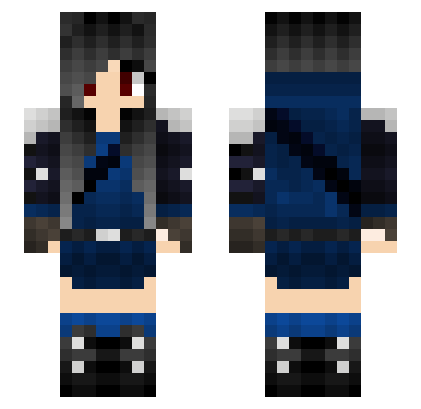 Rogue_Crescent Minecraft skin, front and back view