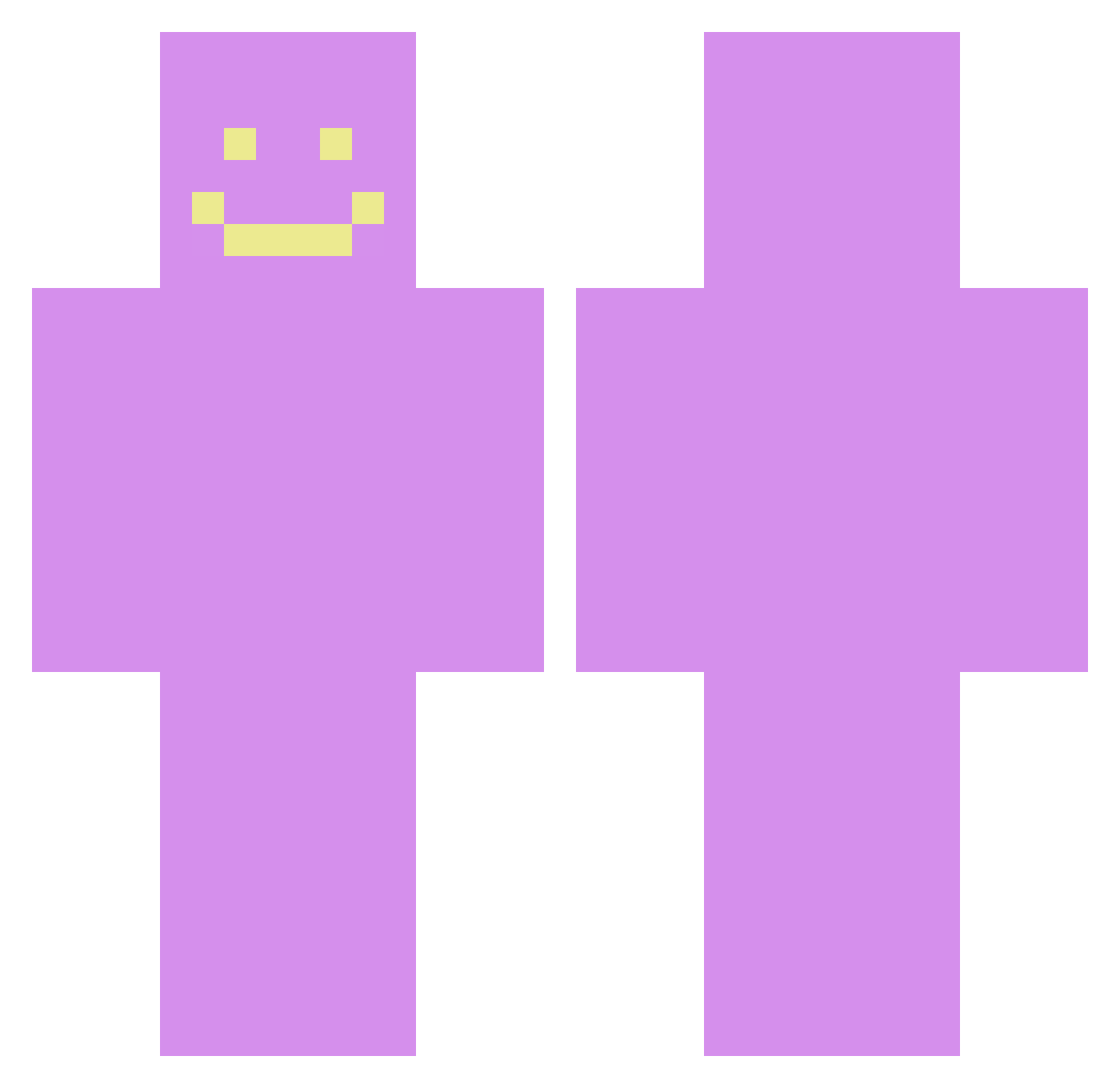 yogabandit Minecraft skin, front and back view