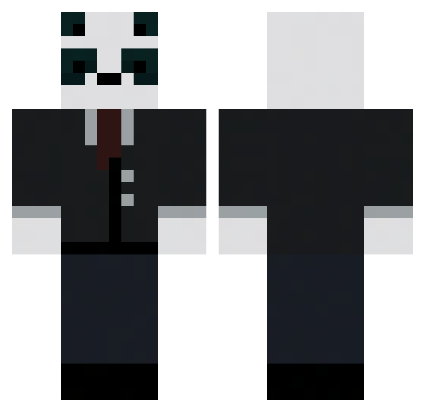 Tu_est Minecraft skin, front and back view