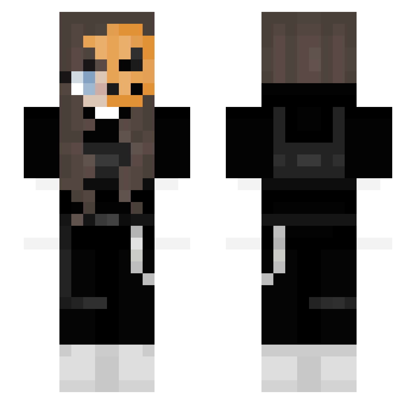 Lil_niconiconii Minecraft skin, front and back view