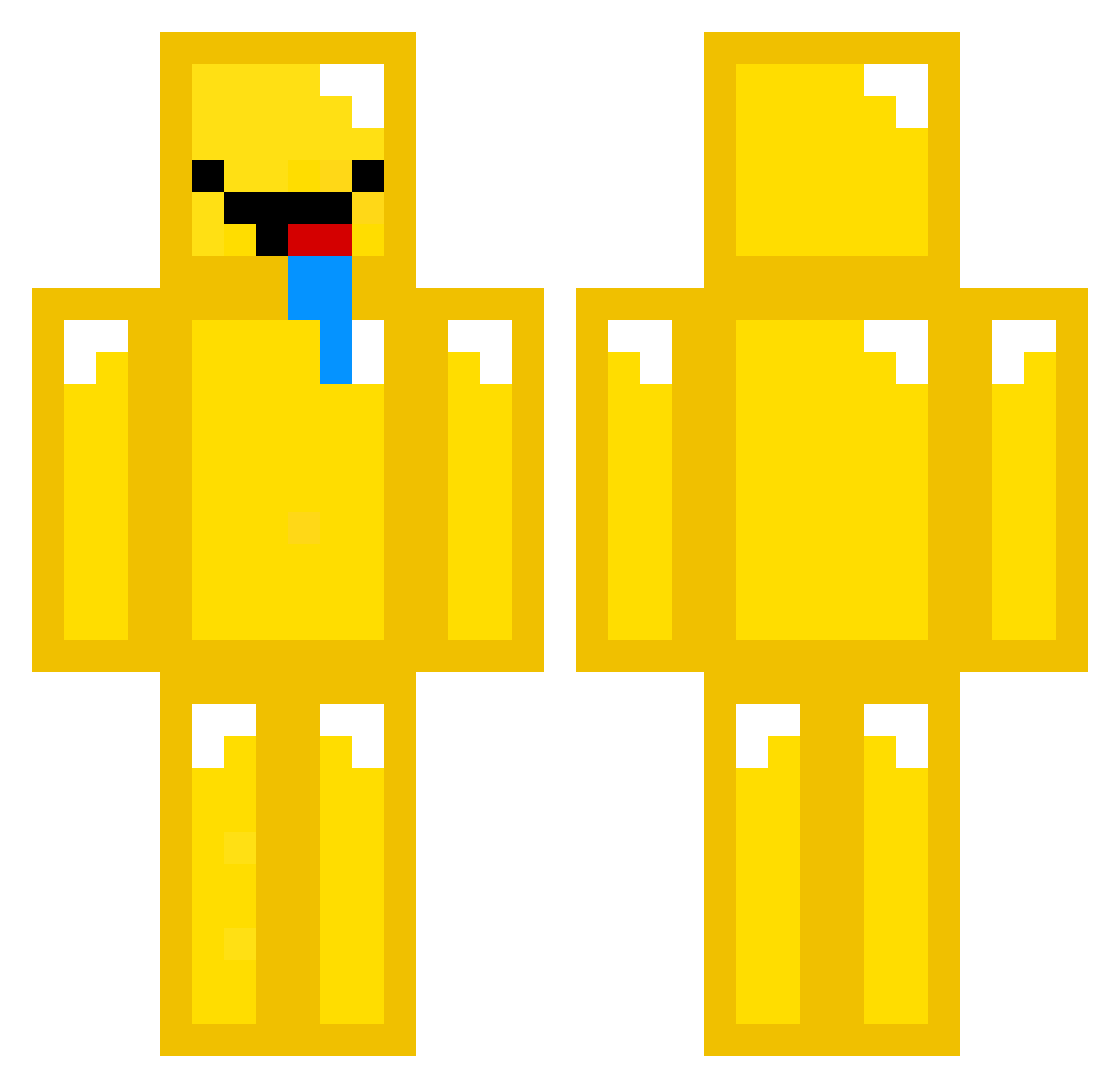 Imyu0930 Minecraft skin, front and back view